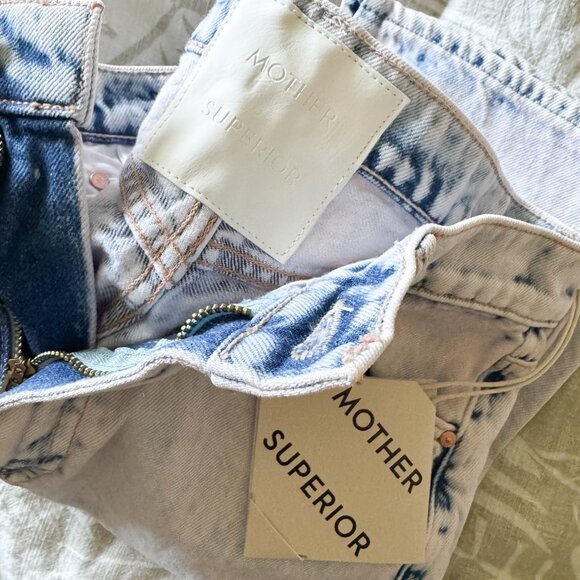 Mother Denim Pink Wash High-Waisted Rider Ankle Jeans Size 26 NWT - Picture 6 of 15